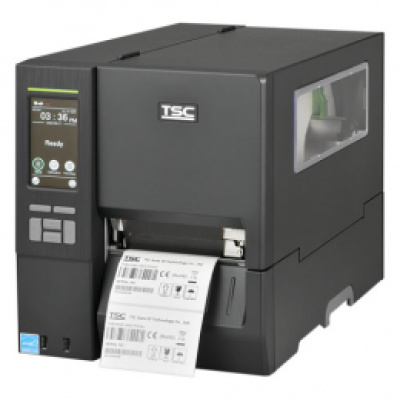 TSC MH641P MH641P-A001-0302, 24 dots/mm (600 dpi), rewinder, disp., RTC, USB, RS232, Ethernet imprimantă de etichete
