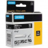 Dymo Rhino 1805432, 24mm x 5,5m, text alb / fundal negru, banda original