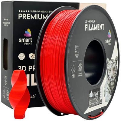 Smart Print FG-S58-E1, 3D filament, PLA+, 1,75mm, 1000g, Roșu (Red)