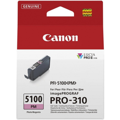 Canon PFI-5100 PM 6957C001 foto purpuriu (photo magenta) cartus original