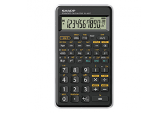 Sharp kalkulačka EL-501TWH, bílá, vědecká, desetimístná