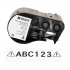 Brady M4C-500-595-CL-WT / 170822, 12.70 mm x 6.10 m, Vinil, text alb / fundal transparent