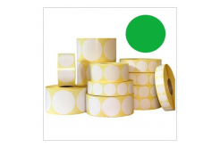 Etichete autoadezive rotund 35 mm, 1000 buc., verde hârtie pentru TTR, rola