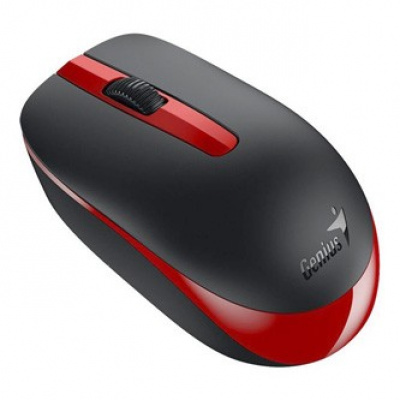Genius Mouse NX-7007 31030026404, 1200DPI, 2.4 [GHz], Optical, 3tl., Fara fir USB, negru-roșu, AA
