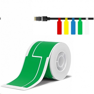 Niimbot 1EA01174401, 25x76mm, 200buc., verde etichete autoadezive pentru cabluri