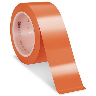 3M 471 Bandă adeziva din PVC, 50 mm x 33 m, portocaliu