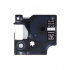 Banda compatibila Dymo 1805435, 12mm x 5, 5m text alb / fundal negru, vinil