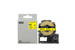 Epson LK-3YBA5, BU5Y, LK-4YBA5, 5 mm x 2,5 m, text negru / fundal galben, banda compatibila
