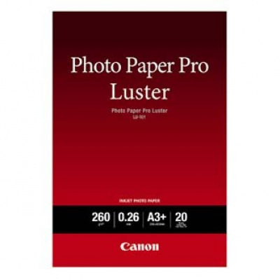 Canon Paper Pro Luster Photo 6211B008, 260 g/m2, A3+, lucios, jet de cerneală, alb, hârtie fotografică