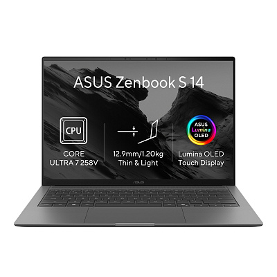 ASUS Zenbook S 14 OLED/UX5406SA-OLED700X/U7-258V/14"/2880x1800/T/32GB/512GB/Intel int/W11P/Gri/2R