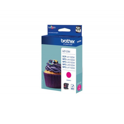 Brother LC-123M purpuriu (magenta) cartus original