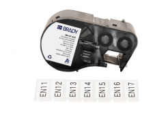 Brady M4-47-422 / 170738, 25.40 mm x 12.70 mm, Polyester, text negru / fundal alb