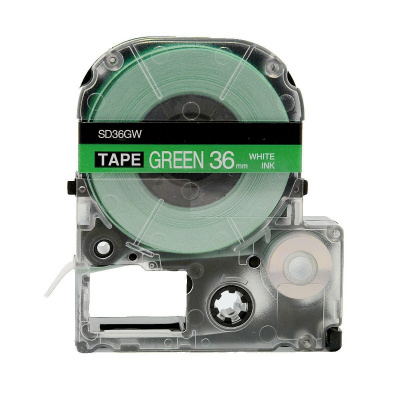 Epson LK-7GWV, SD36GW, 36mm x 9m, text alb / fundal verde, banda compatibila