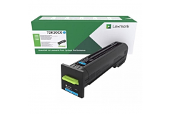 Lexmark 72K2XCE azuriu (cyan) toner original
