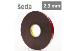 3M VHB™ 4991-F, tl. 2,3 mm; šedá oboustranně lepicí akrylová páska 12 mm x 16,5 m
