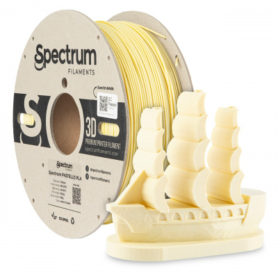 Spectrum 80729 3D filament, pastello PLA, 1,75mm, 1000g, Galben (Lemon cream)
