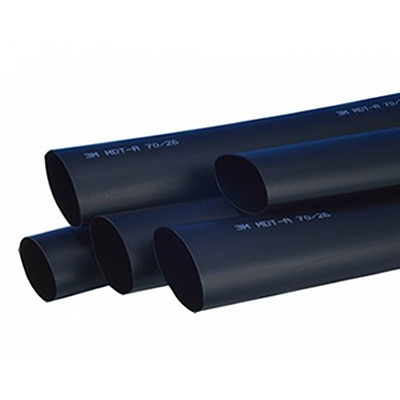 3M MDT-A Tub termocontractabil cu adeziv, negru 50 mm/18 mm, lungime 1 m, negru