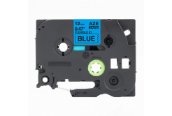 Banda compatibila Brother TZ-FX531 / TZe-FX531,12mm x 8m, flexi, text negru / fundal albastru