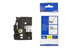 Brother TZ-FX261 / TZe-FX261, 36mm x 8m, flexi, text negru / fundal alb, banda original
