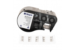 Brady M4-125-075-342 / 170721, 19.05 mm x 5.97 mm, Polyolefin, text negru / fundal alb