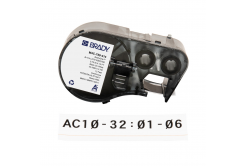 Brady M4C-750-414 / 170729, 19.05 mm x 3.66 m, Poliester, text negru / fundal alb