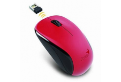 Genius Mouse NX-7000 31030016403, 1200DPI, 2.4 [GHz], optical, 3tl., Fara fir, roșu, Blue-Eye senzor