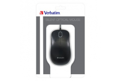 Verbatim 49024, Mouse cu fir, optic, negru