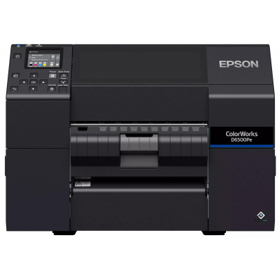 Epson ColorWorks D6500 (Pe) C31CL91202, color imprimantă de etichete, peeler, disp., USB, Ethernet, black