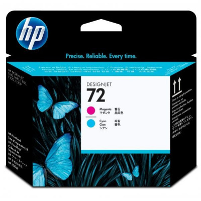 HP original cap de imprimare C9383A, HP 72, magenta/cyan, HP Designjet T1100, T770