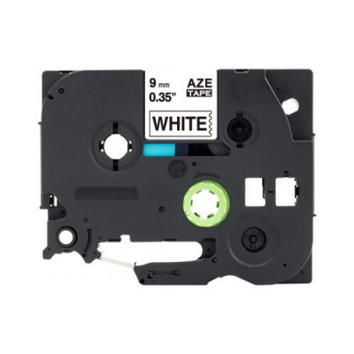 Brother TZ-N221 / TZe-N221, 9mm x 8m, text negru / fundal alb, banda compatibila nelaminată