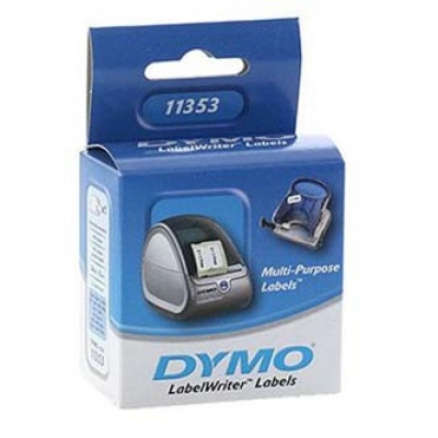 Dymo 11353, S0722530, 25mm x 13mm, alb, rola etichete original