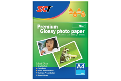 SCI GPP-180 Glossy Inkjet Photo Paper, 180g, A4, 20 buc., hârtie foto lucioasa
