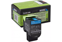 Lexmark 80C2SC0 azuriu (cyan) toner original