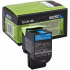 Lexmark 80C2SC0 azuriu (cyan) toner original