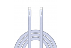 VERBATIM Kabel Sync & Charge SoftTouch USB-C, 100W, 120cm, fialová