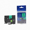 Banda compatibila Brother TZ-721 / TZe-721, 9mm x 8m, text negru / fundal verde