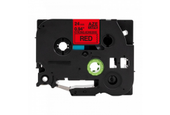 Banda compatibila Brother TZ-S451 / TZe-S451, 24mm x 8m, extr.adh. text negru / fundal rosu