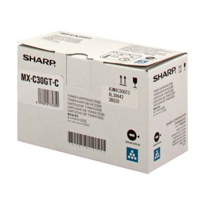 Sharp MX-C30GTC azuriu (cyan) toner original