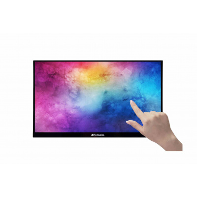Verbatim PMT-14 Portable Touchscreen Monitor 14" Full HD 1080p Metal Housing Monitor portabil cu ecran tactil