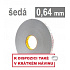 3M VHB™ 4936-P, grosime 0,64 mm; bandă acrilică dublu adezivă foarte puternică, gri deschis, 6 mm x 33 m
