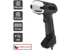 Virtuos EHE0014 CCD 2D DPM cititor industrial HT-880DPM, USB, gri închis