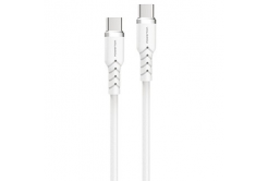 Powerton ENERGY WHITE EDITION Cablu USB-C, 100W, 1m, din silicon, alb