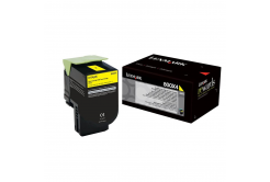 Lexmark 80C0X40 galben (yellow) toner original