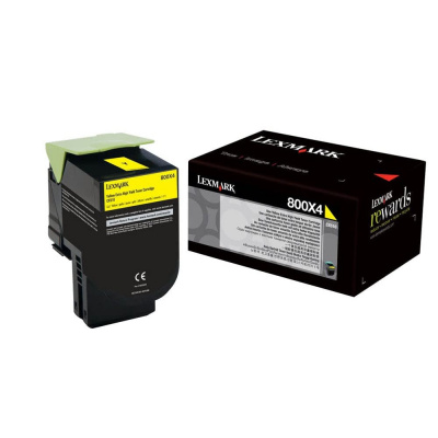 Lexmark 80C0X40 galben (yellow) toner original