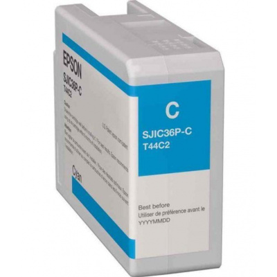Epson SJIC36P-C C13T44C240 pentru ColorWorks, azuriu (cyan) cartus original