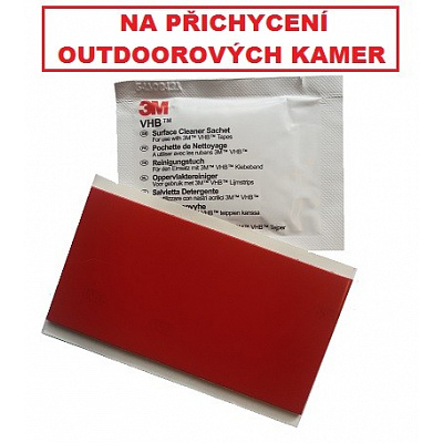 Adeziv de schimb 3M, set (autocolant 50 x 100 mm + șervețel de curățare)