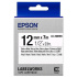 Epson LabelWorks LK-4WBVN C53S654041 12mm x 7m, text negru / fundal alb, vinil, banda original