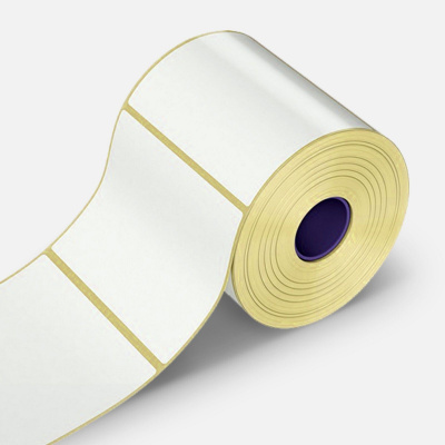 Autoadezive PP (polypropylen) etichete, 50x40mm, 2000buc., pentru TTR, galben, rola