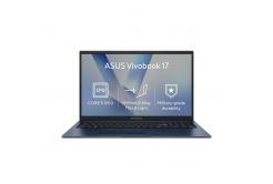 ASUS Vivobook 17/X1704VA-AU1055Z/5-120U/17,3"/FHD/8GB/512GB/Intel int/fără OS/Albastru/2R