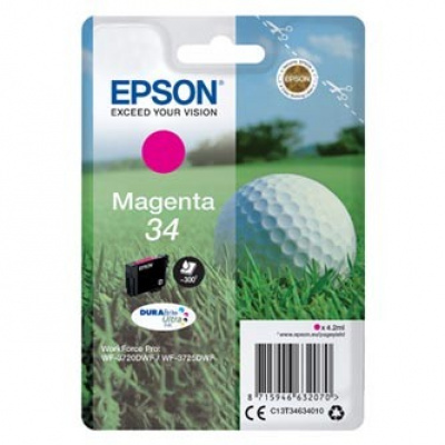 Epson T34634010, T346340 purpuriu (magenta) cartus original